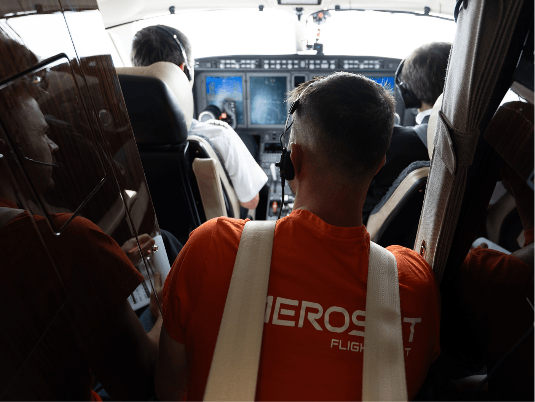 Aircraft engineering services with onboard flight test support, system evaluation and certification expertise